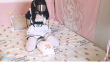 防毒マスクメイド拘束呼吸制御

